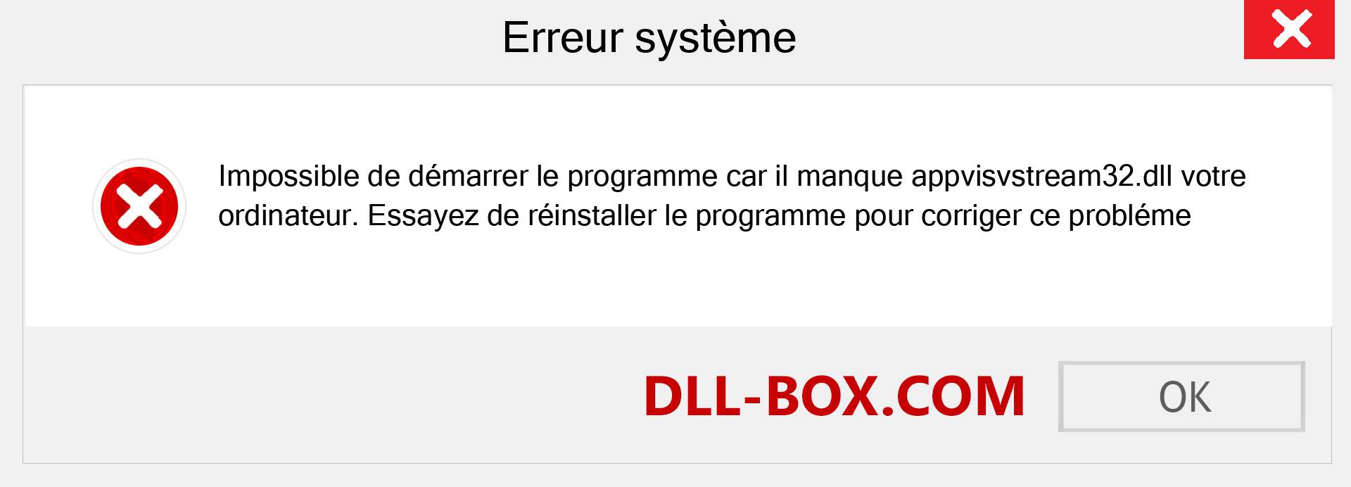 Le fichier appvisvstream32.dll est manquant ?. Télécharger pour Windows 7, 8, 10 - Correction de l'erreur manquante appvisvstream32 dll sur Windows, photos, images